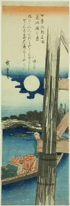 Chutanzaku Prints: Moon over Ryogoku Bridge in Summer (Natsu Ryogoku no tsuki)