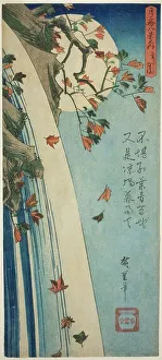 The Moon Seen Through Leaves (Hagoshi no Tsuki), from the series Twenty-eight Views... c. 1832. Creator: Ando Hiroshige. The Moon Seen Through Leaves (Hagoshi no Tsuki), from the series Twenty-eight Views... c. 1832. Creator: Ando Hiroshige