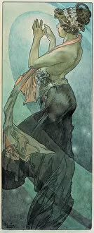 A Mucha Museum Gallery: The Moon and the Stars. Study for The Pole Star