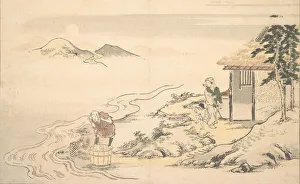 The Full Moon at the Time of the Imo Harvest, 8th month, 1789. Creator: Kitagawa Utamaro The Full Moon at the Time of the Imo Harvest, 8th month, 1789. Creator: Kitagawa Utamaro
