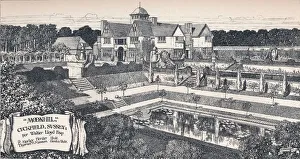 Garden Design Prints: Moonhill, Cuckfield, Sussex, c1902