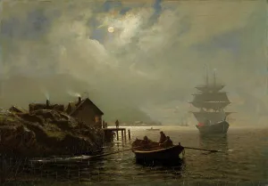 Moonlight, 1870s. Creator: Johan Nielssen