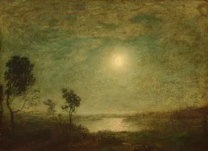 Ralph Blakelock Prints: Moonlight, 1886 / 1895. Creator: Ralph Blakelock