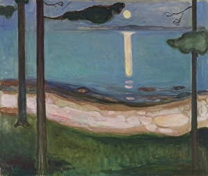Moonlight, 1895. Creator: Edvard Munch