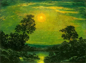 Ralph Blakelock Prints: Moonlight, early 20th century. Creator: Ralph Blakelock