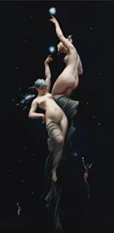 Moonlit Prints: Moonlit Beauties. Artist: Falero, Luis Ricardo (1851-1896)