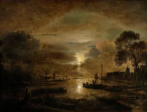 Mystery Prints: Moonlit River Landscape, after 1641. Creator: Aert van der Neer