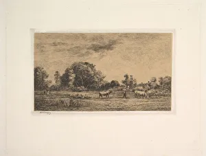 Moonrise, 1861. Creator: Charles Francois Daubigny