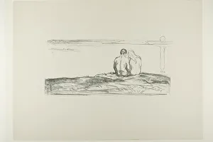 Moonrise Prints: Moonrise, 1908/09. Creator: Edvard Munch