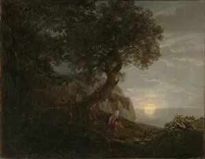 Carl Gustav 1789 1869 Gallery: Moonrise. Artist: Carus, Carl Gustav (1789-1869)