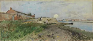 Moonrise, Venice, 1881. Creator: Carl Skanberg