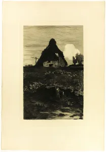 Moors Prints: Moor Hut, 1895. Creator: Hans am Ende