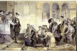 Expulsion Prints: The Moorish pleading for King Philip III to repeal the decree of expulsion of 1609