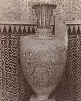 Alhambra Granada Collection: [Moorish Vase, Granada], 1880s-90s. Creator: Senan y Gonzalez