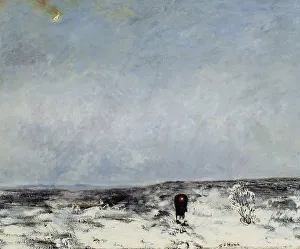 Moorland with carriage, 1878. Creator: Carl Fredrik Hill