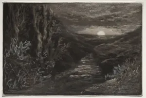 1818 1910 Prints: A Moorland Stream. Creator: Francis Seymour Haden (British, 1818-1910)