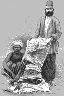 Cloth Collection: Moors-- Cloth Vendors; Four Months in Ceylon, 1875. Creator: Unknown