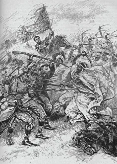 Moors and Spaniards Mixed Inextricably, 1902. Artist: Paul Hardy Moors and Spaniards Mixed Inextricably, 1902. Artist: Paul Hardy