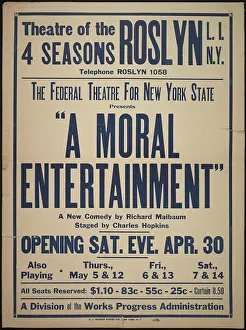 Richard Maibaum Prints: A Moral Entertainment, [193-]. Creator: Unknown
