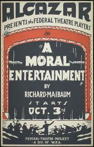 A Moral Entertainment, San Francisco, 1938. Creator: Unknown