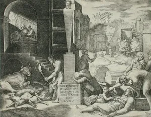 Raimondi Marcantonio Prints: The Morbetto, between circa 1515 and circa 1516. Creator: Marcantonio Raimondi