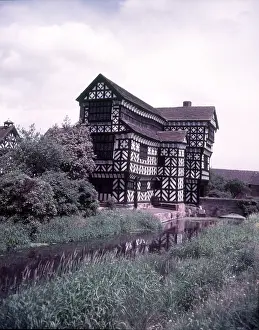 Moat Prints: Moreton Old Hall, Cheshire, c1955. Creator: Arthur Charles Kirby Ware