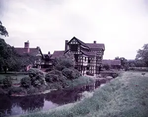 Moat Prints: Moreton Old Hall, Cheshire, c1955. Creator: Arthur Charles Kirby Ware