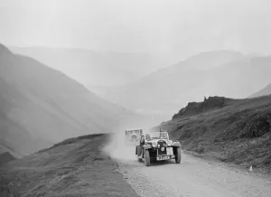 Bean Prints: Morgan 4 / 4 2-seater of Miss DL Bean competing in the RAC Rally