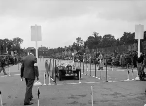 Morgan 4 / 4 2-seater sports of GN Scott competing in the South Wales Auto Club Welsh Rally