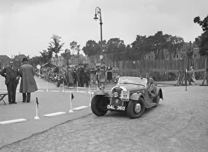 Steering Prints: Morgan 4 / 4 2-seater sports of GN Scott competing in the South Wales Auto Club Welsh Rally