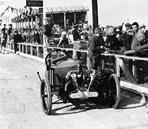 Brooklands Prints: Morgan Anzani engine, Douglas Hawkes at Brooklands 1922