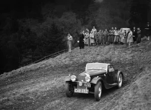 Morgan of PHG Morgan competing in the MCC Edinburgh Trial, Roxburghshire, Scotland, 1938
