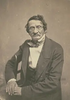 Journalism Prints: Moritz Saphir, litterateur allemand, 1855-1858. Creator: Nadar