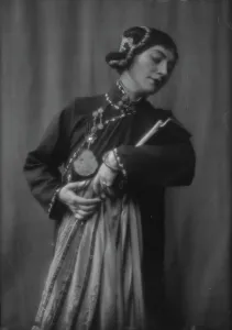Yellow Jacket Prints: Morland, Saxone, Miss, in costume as Chee Moo for Yellow jacket