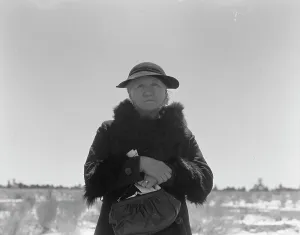 Pensioner Prints: Mormon woman (native of Denmark), Widtsoe, Utah, 1938. Creator: Dorothea Lange