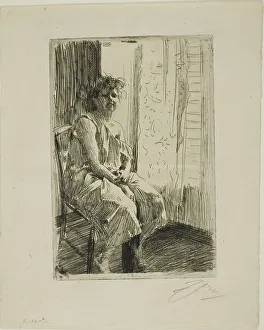 Nightgown Prints: Morning, 1891. Creator: Anders Leonard Zorn