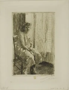 Nightgown Prints: Morning, 1891. Creator: Anders Leonard Zorn