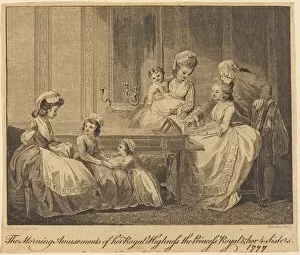 Princess Royal Gallery: The Morning Amusements of her Royal Highness, 1782. Creator: William Blake