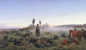 First Schleswig War Prints: The Morning After the Battle of Isted 25 July 1850, 1876. Creator: Jorgen Sonne