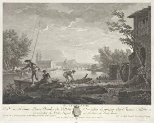 Fisherfolk Gallery: The Morning, ca. 1765. Creator: Jacques Aliamet