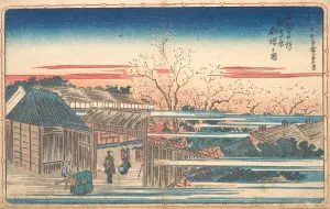 Blossom Prints: Morning Cherries at Yoshiwara. Creator: Ando Hiroshige