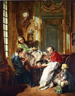 Daybreak Gallery: Morning Coffee (Le Dejeuner), 1739. Artist: Boucher, Francois (1703-1770)