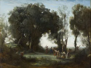A Morning. The dance of the Nymphs, 1850. Artist: Corot, Jean-Baptiste Camille (1796-1875) A Morning. The dance of the Nymphs, 1850. Artist: Corot, Jean-Baptiste Camille (1796-1875)