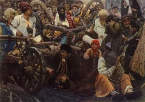 Carts Prints: The Morning before the Execution, 1881, (1965). Creator: Vasily Surikov