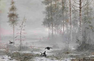 Morning in the Forest. Artist: Muravyov, Count Vladimir Leonidovich (1861-1940) Morning in the Forest. Artist: Muravyov, Count Vladimir Leonidovich (1861-1940)