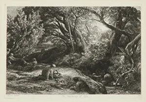 Dragging Prints: The Morning Of Life, 1860-72. Creator: Samuel Palmer