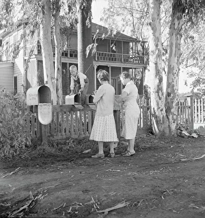 Mailbox Prints: Morning mail at the Mineral King cooperative farm