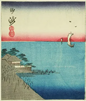 Harimaze Prints: Morning Market at Nihon Bridge (Nihonbashi)
