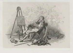 Masked Ball Prints: Morning after the Masked Ball: Emil Theodor Richter at His Easel
