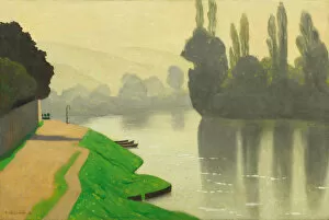 1917 Gallery: Morning Mist at Andelys, 1917. Creator: Vallotton, Felix Edouard (1865-1925)